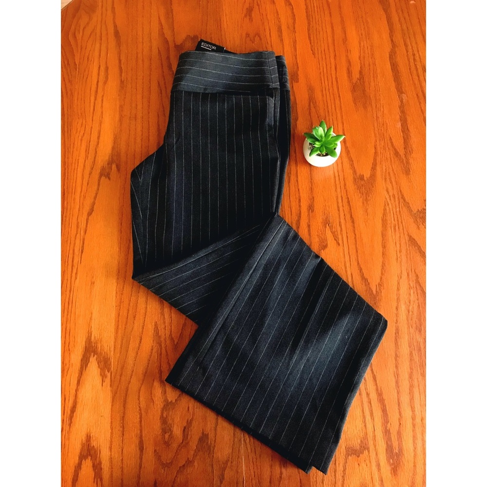 NWT Express Dark Grey Flare Leg Slacks